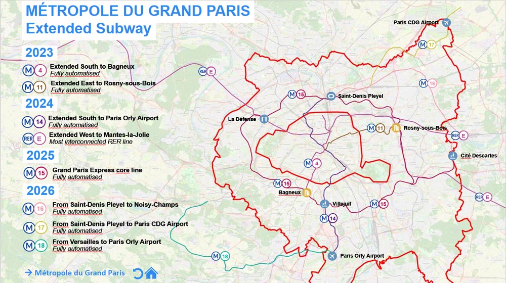 Paris Region Map