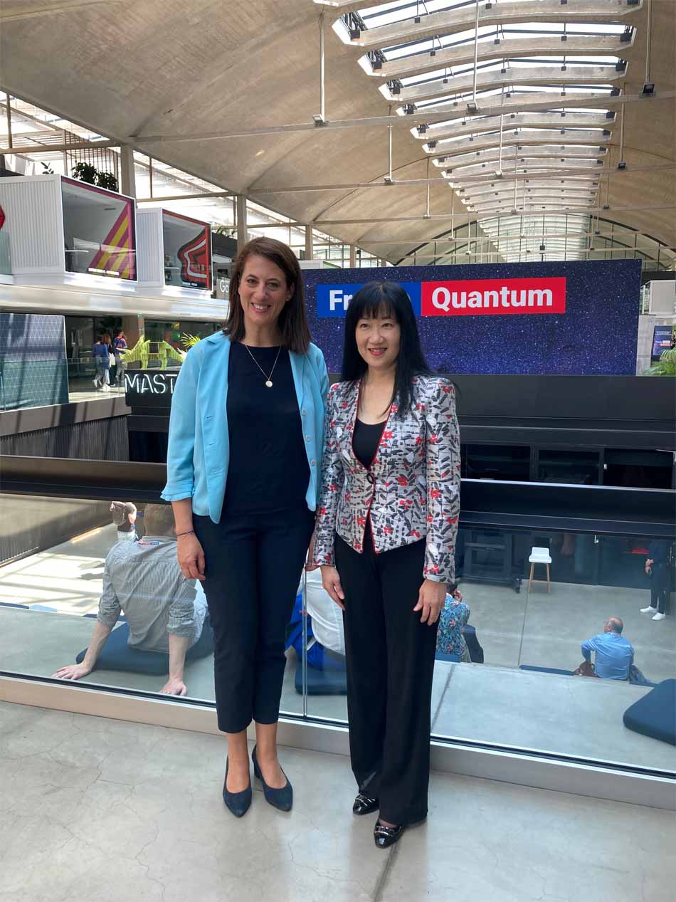 "Alexandra Dublanche, Chairwoman of Choose Paris Region and Vice-President in charge of Recovery, Attractiveness, Economic Development and Innovation for Paris Region, welcomed Margaret Fong, CEO, Hong Kong Trade Development Council.  "