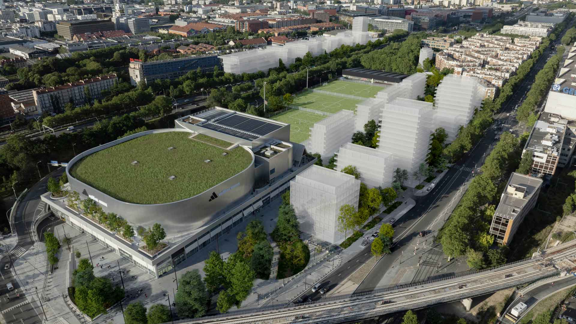 Gare des Mines-Fillettes (Paris 18e) - Refaire la ville pour mieux y vivre - Perspective projet Gare des Mines © ArtefactoryLab